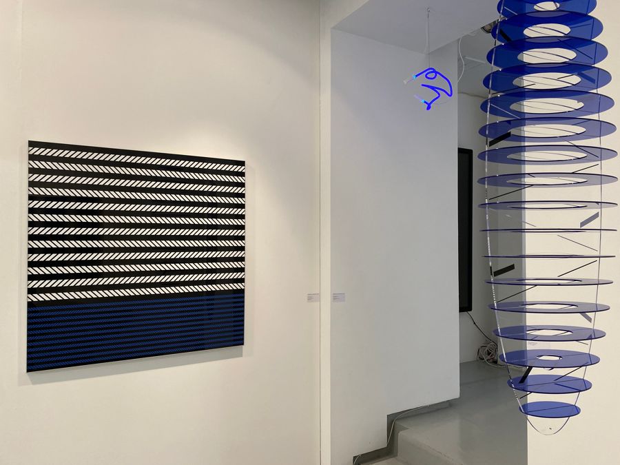 Dynamique du bleu — 2021 · Galerie Denise René, Paris